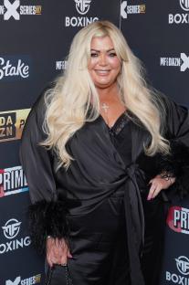 Gemma Collins at a boxing match.