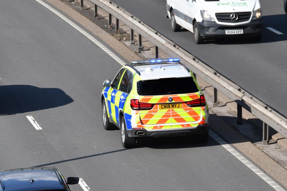 Major motorway closed after car flipped on its roof sparking huge delays for drivers