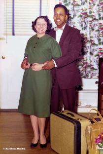 Betty and Barney Hill leaving on their wedding trip.