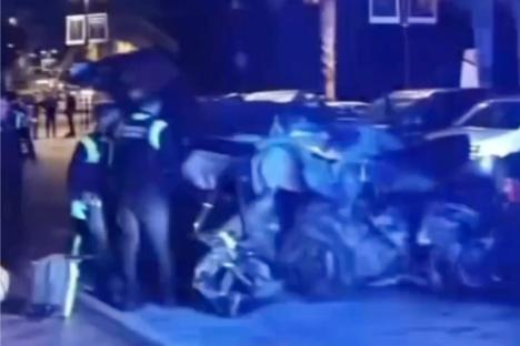 Two dead & 10 injured including baby after ‘drunk driver’ ploughs into packed restaurant in Brit hols hotspot