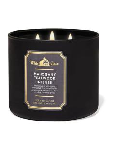 Bath & Body Works Mahogany Teakwood Intense 3-wick candle.