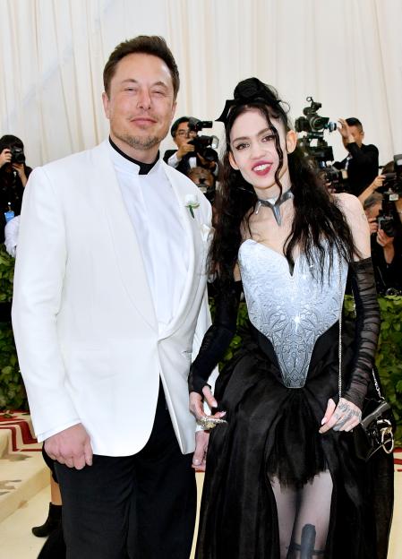 Elon Musk and Grimes attending the Heavenly Bodies: Fashion & The Catholic Imagination Costume Institute Gala.