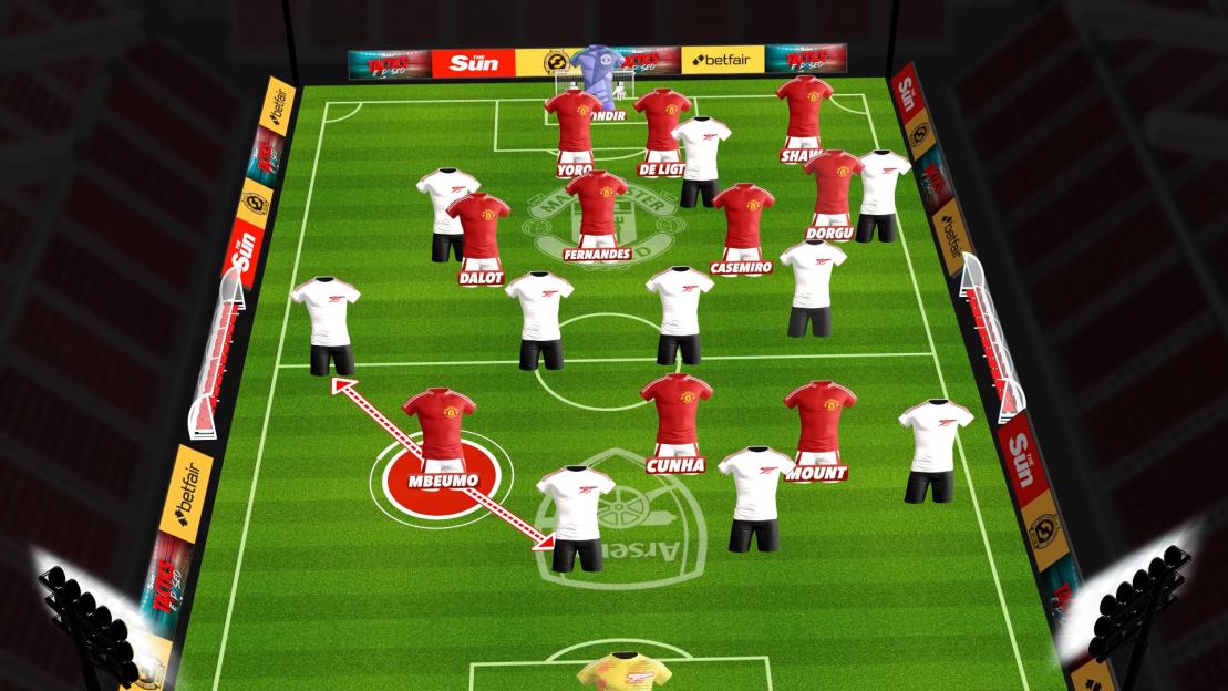 Illustration of a soccer formation.