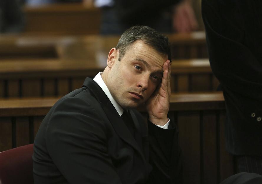 Oscar Pistorius at his parole hearing.