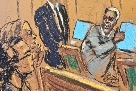 Courtroom sketch of Sean