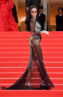 Winnie Harlow on the red carpet.
