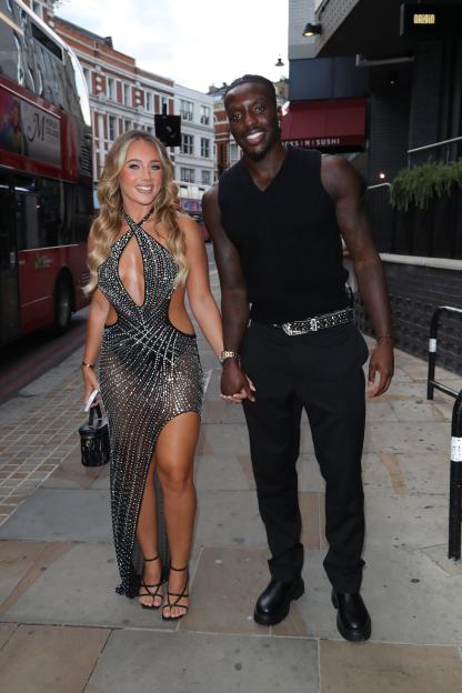 Megan Moore and Dejon Noel-Williams at a Love Island wrap party.