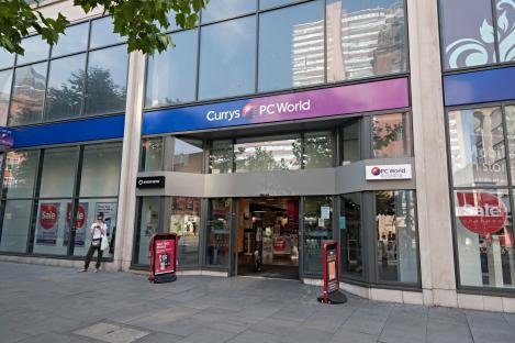 Currys PC World store in Nottingham.