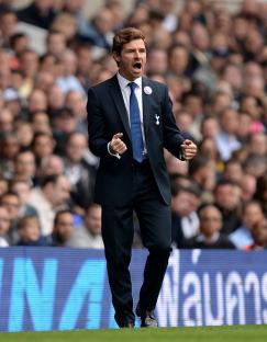 Tottenham Hotspur manager Andre Villas-Boas on the touchline