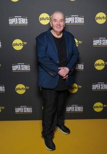 Phil Taylor at a Pluto TV event.