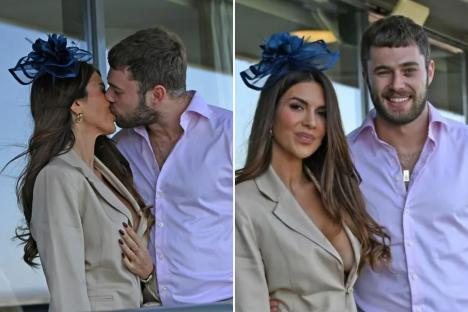 Curtis Pritchard sparks concern as he sports a black eye as he joins girlfriend Ekin-Su at the Grand National