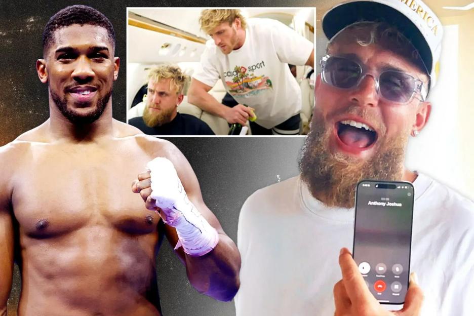 Jake Paul claims he has agreement to fight Anthony Joshua and reveals date… but brother Logan fears he’s on DRUGS