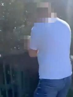 Screenshot of an alleged assault.