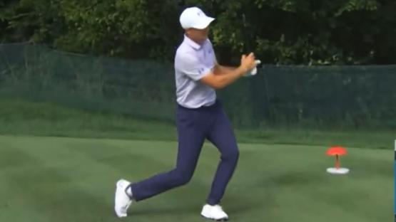 Jordan Spieth groans in agony and forced to pull out of Travelers Championship with injury