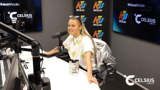 JoJo Siwa at a radio interview.