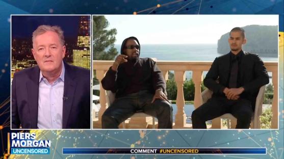 Piers Morgan interviewing Kanye West.