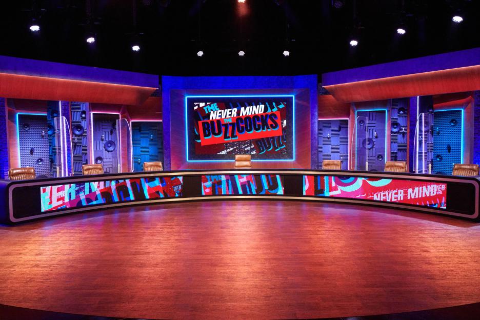 "Never Mind the Buzzcocks" TV show set.