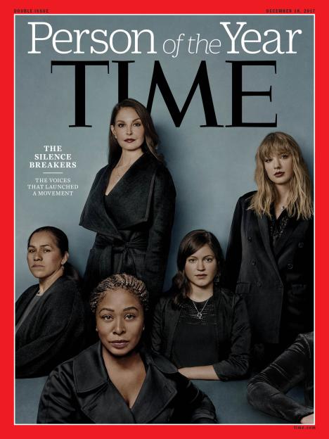 Time magazine's Person of the Year 2017: The Silence Breakers.
