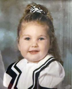 Photo of a toddler girl before sexual abuse.