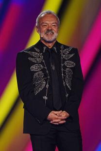 Graham Norton hosting the Eurovision Song Contest.