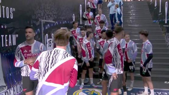 Tunnel footage shows Arsenal stars’ team-talk before Real Madrid clash including Rice’s inspirational 5-word command