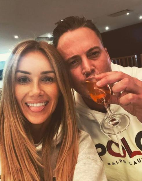 Gary Lucy and Laura Anderson on a date.