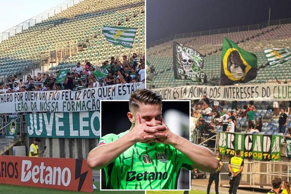 ‘No one above the club’ – Sporting fans unveil TWO brutal banners digging out Viktor Gyokeres ahead of Arsenal transfer