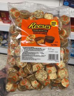 Bag of Reese's Peanut Butter Cups Miniatures.
