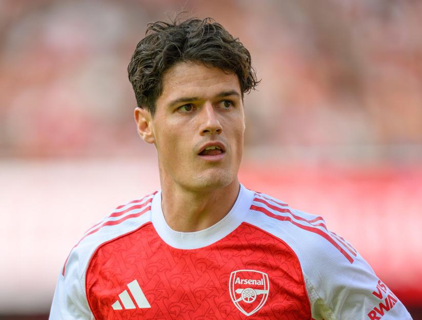 Christian Norgaard of Arsenal in action.