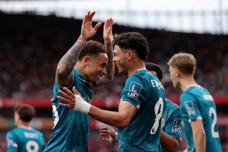 AFC Bournemouth players celebrating a goal.
