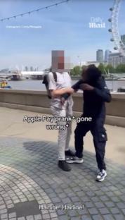 A prank involving Apple Pay goes wrong, resulting in a physical altercation.