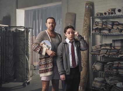 Still image from *Mr Bigstuff* showing Danny Dyer as Lee and Ryan Sampson as Glen.