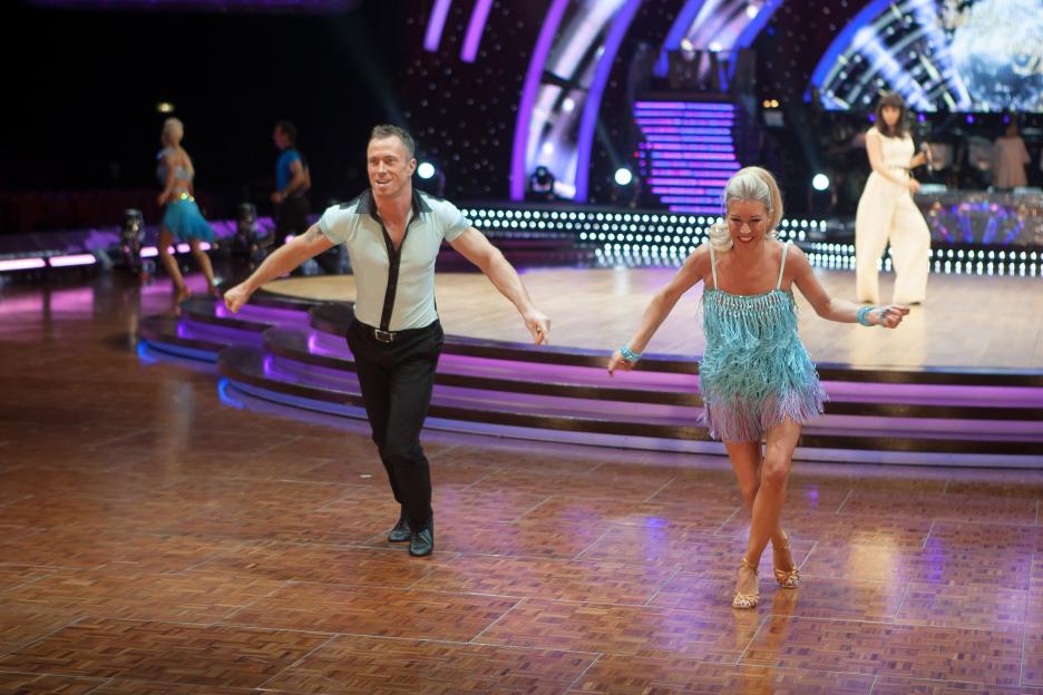 James Jordan and Denise Van Outen performing at the Strictly Come Dancing Live Tour.