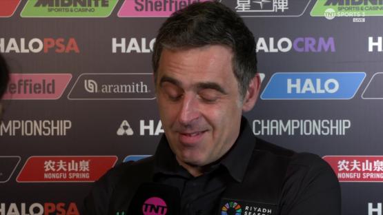 Ronnie O'Sullivan in a post-match interview.