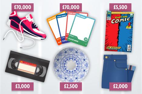 Every day household items collecting dust in your loft that could be worth £1,000s