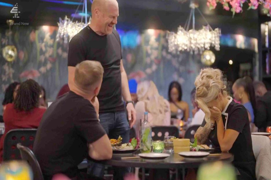 Sean Dyche on a date with Kerry Katona.
