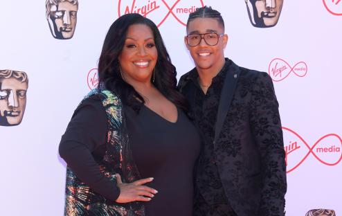Alison Hammond and her son at the Virgin Media British Academy Television Awards.