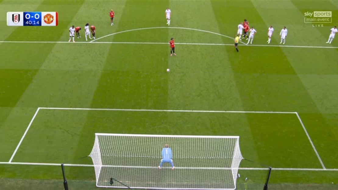 Soccer penalty kick.