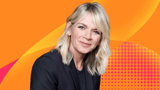 Zoe Ball announcing her resignation from BBC Radio 2's breakfast show.