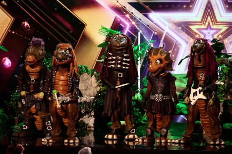 Heavysaurus band on Britain's Got Talent.