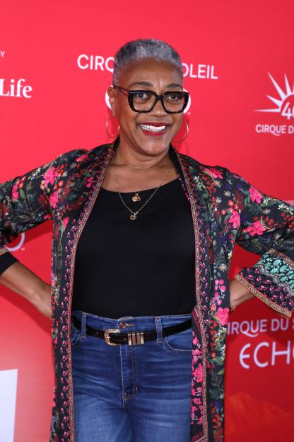 Karen Robinson at the Toronto premiere of Cirque du Soleil's ECHO.