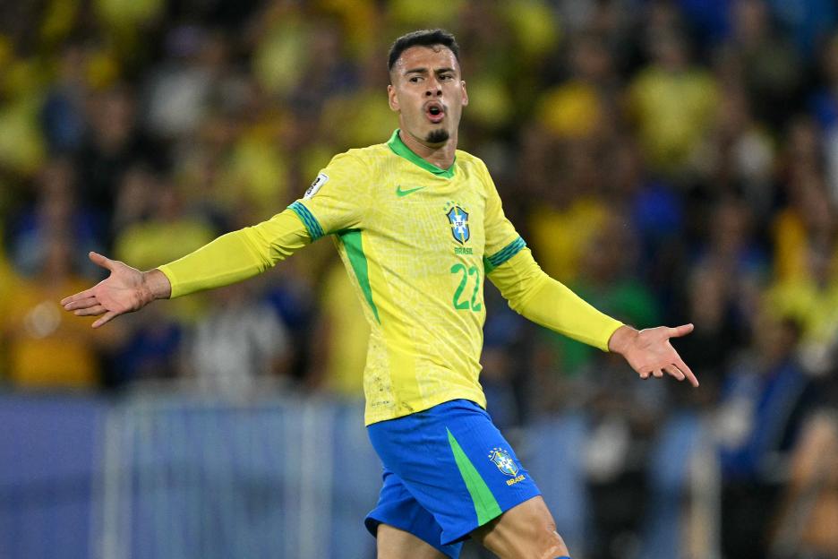 Gabriel Martinelli of Brazil during a World Cup qualifier.