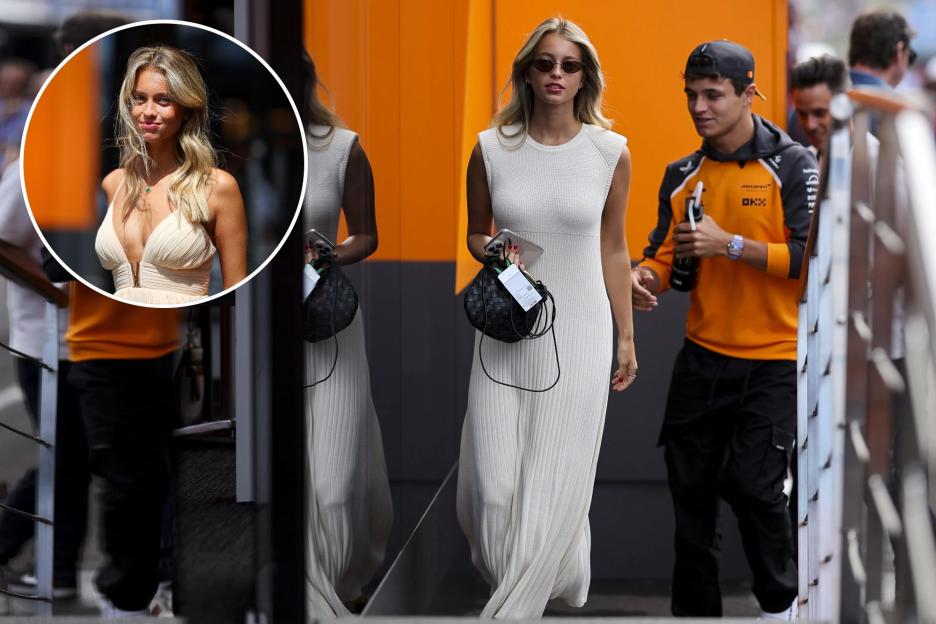 Lando Norris goes public with on-off girlfriend Margarida Corceiro at Hungarian GP after rekindling romance with model