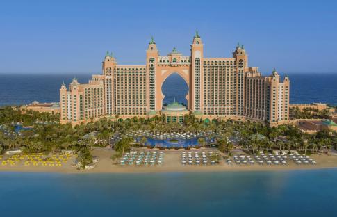 Aerial view of Atlantis, The Palm.