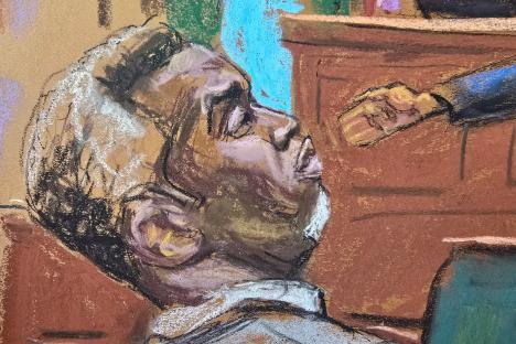 Courtroom sketch of Sean