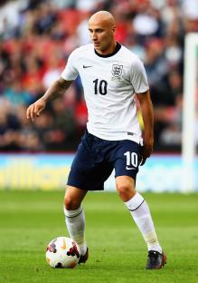 Jonjo Shelvey, England U21, in action.
