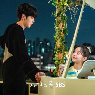Park Ji Hu And Ha Yoo Joon Share A Romantic Moment In “Spring Of Youth”; 3