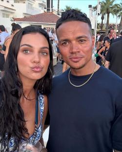 Jermaine Jenas and his wife Ellie.