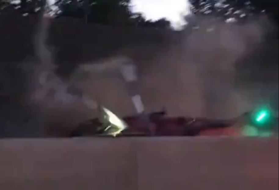 Terrifying Helicopter Crash on California Freeway Leaves Three Injured Just Feet from Drivers