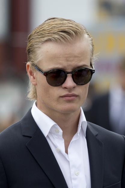 Marius Borg Høiby during the King and Queen of Norway's Silver Jubilee Tour.